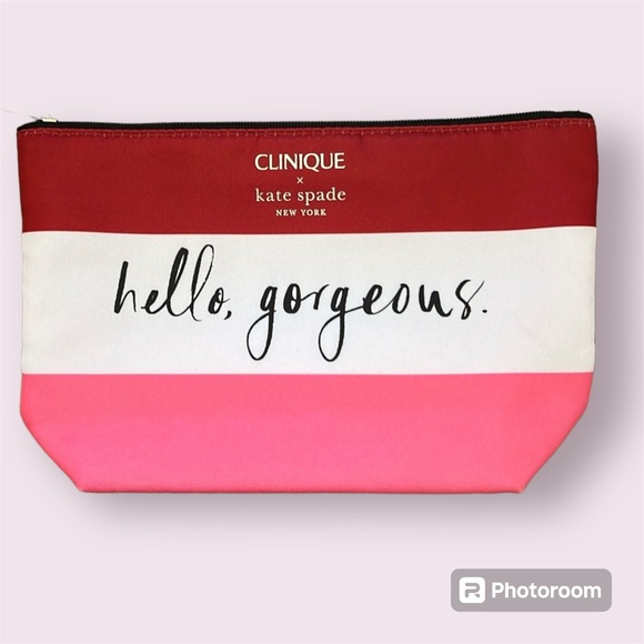 kate spade Handbags - Kate Spade and Clinique Limited Edition Cosmetic Bag Hello Gorgeous Makeup Pouch